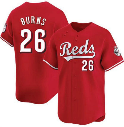 Cincinnati Reds #26 Chase Burns Red RONA Limited Stitched Jersey