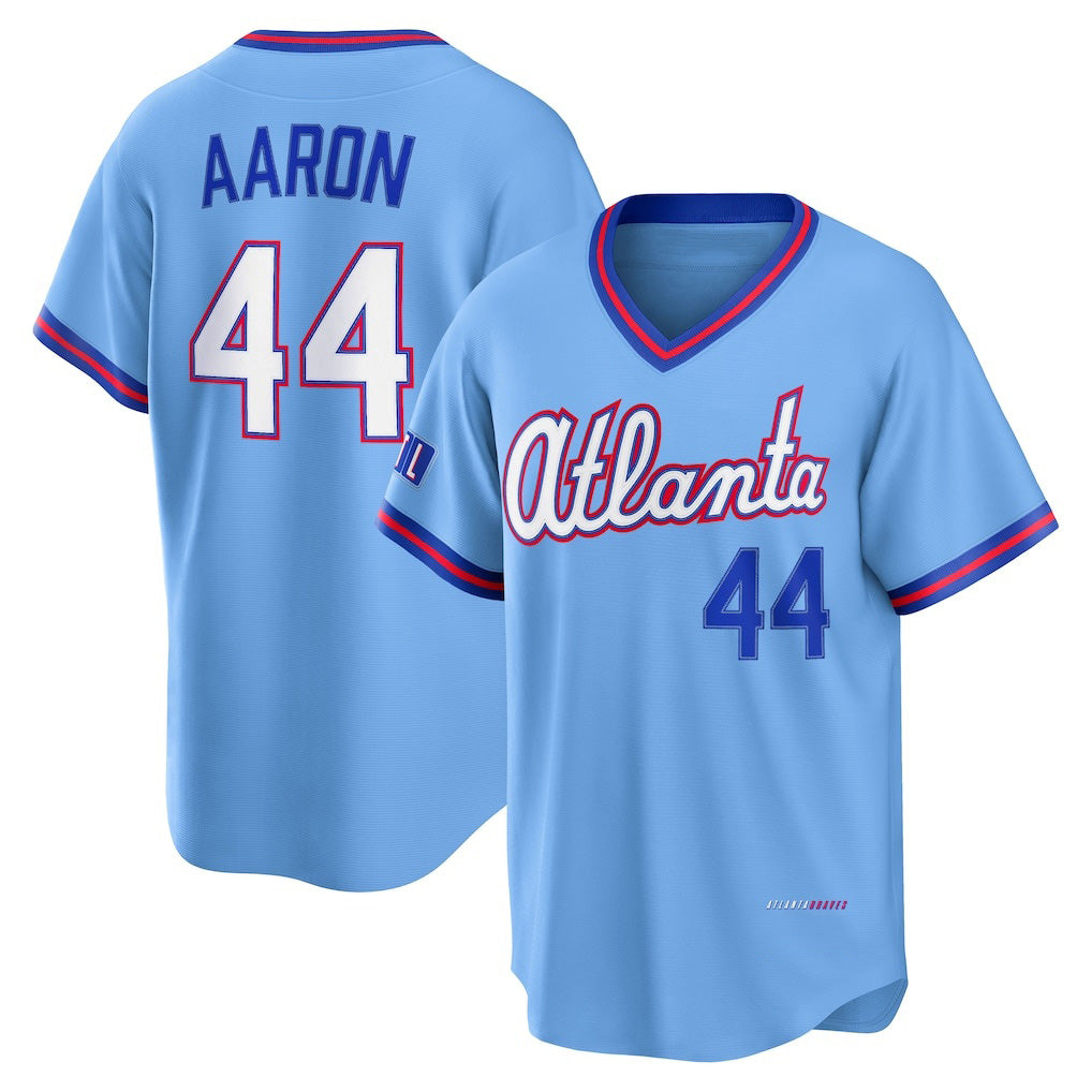 Atlanta Braves #44 Hank Aaron Powder Blue RONA 2026 City Connect Stadium Jersey
