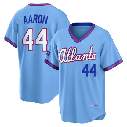 Atlanta Braves #44 Hank Aaron Powder Blue RONA 2026 City Connect Stadium Jersey