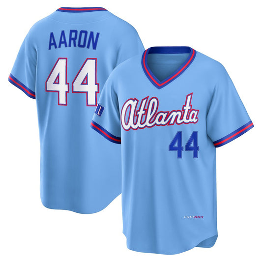 Atlanta Braves #44 Hank Aaron Powder Blue RONA 2026 City Connect Stadium Jersey