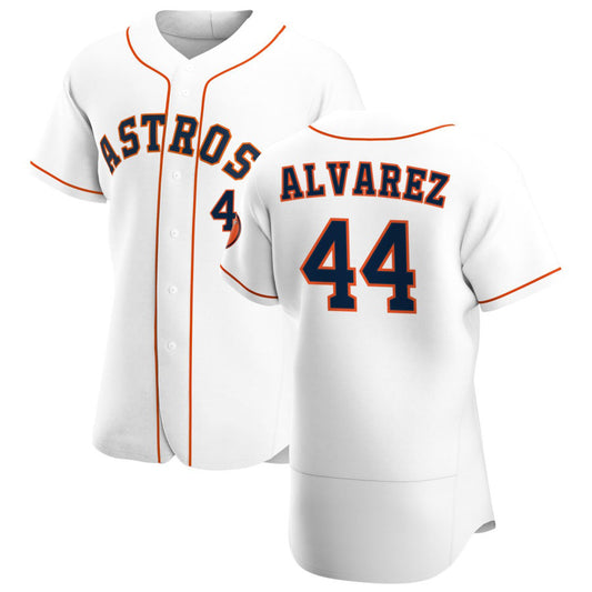 Houston Astros #44 Yordan Alvarez White RONA Home 2020 Authentic Player Jersey