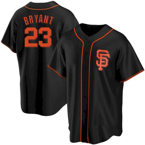 San Francisco Giants #23 Kris Bryant Black RONA Cool Base Jersey