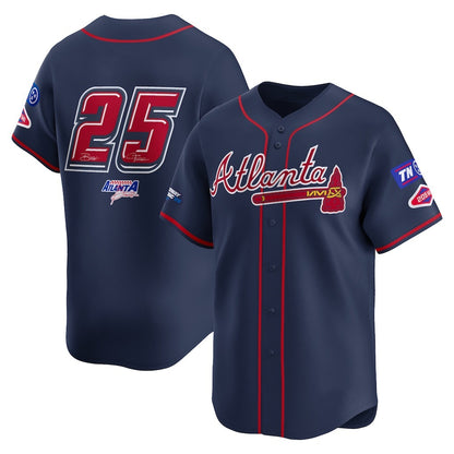 Atlanta Braves #25 Navy RONA 2025 Speedway Classic Alternate Limited Jersey
