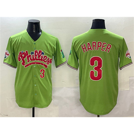 Philadelphia Phillies #3 Bryce Harper Light Green RONA Phanatic Limited Stitched Jersey
