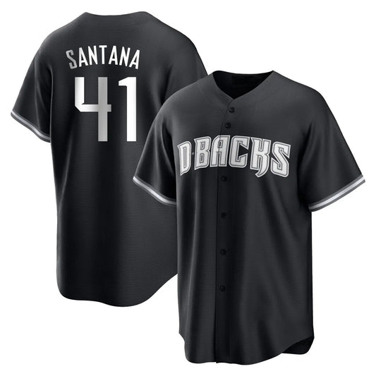 Arizona Diamondbacks #41 Carlos Santana Player Black RONA Game Home Stitched Jerseys