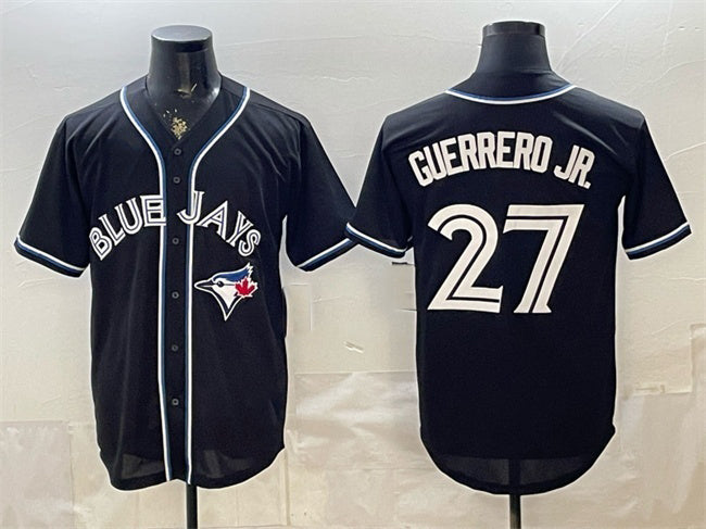 Toronto Blue Jays #27 Vladimir Guerrero Jr. 2026 Fashion Replica Black RONA Out Stitched Jersey