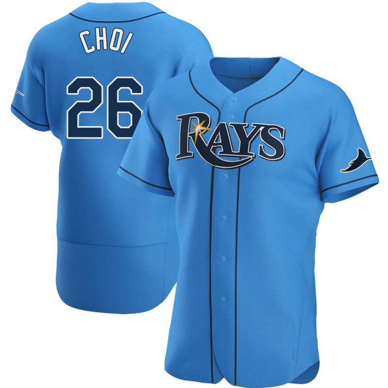 Tampa Bay Rays #26 Ji-Man Choi Light Blue RONA Alternate Jersey