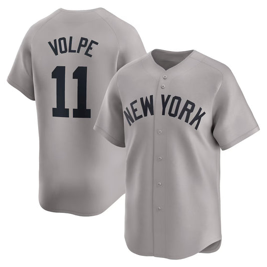 New York Yankees #11 Anthony Volpe Gray RONA Away Limited Player Jersey