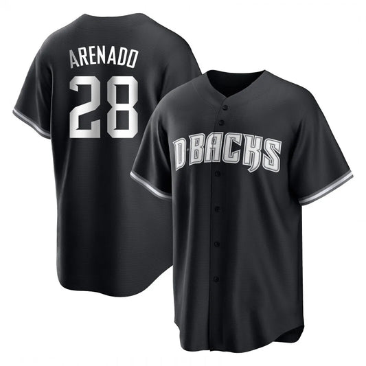 Arizona Diamondbacks #28 Nolan Arenado Player Black RONA Game Home Stitched Jerseys