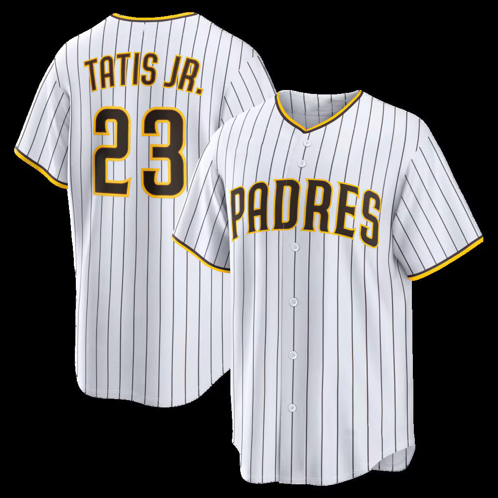 San Diego Padres #23 Fernando Tatis Jr. White RONA Home Replica Player Jersey