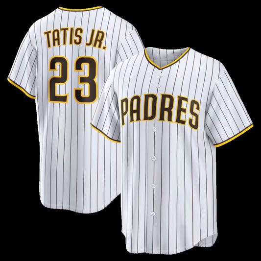 San Diego Padres #23 Fernando Tatis Jr. White RONA Home Replica Player Jersey