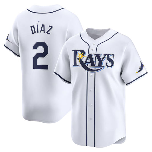 Tampa Bay Rays #2 Yandy Diaz White RONA Home Limited Player Jersey