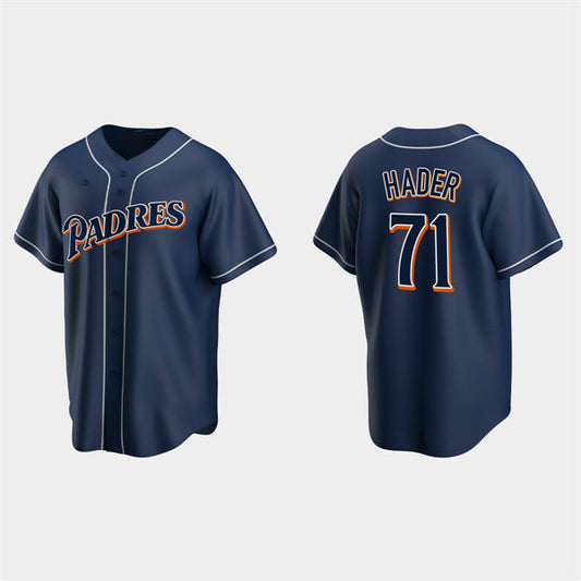 San Diego Padres #71 Josh Hader Navy RONA Cooperstown Collection Jersey