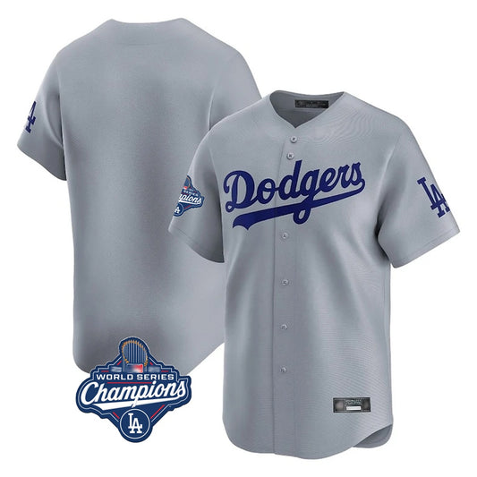 Los Angeles Dodgers Blank Player Gray RONA Limited Home World Series Meet Stitched Jerseys