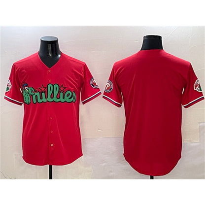 Philadelphia Phillies Blank Red RONA Phanatic Limited Stitched Jersey