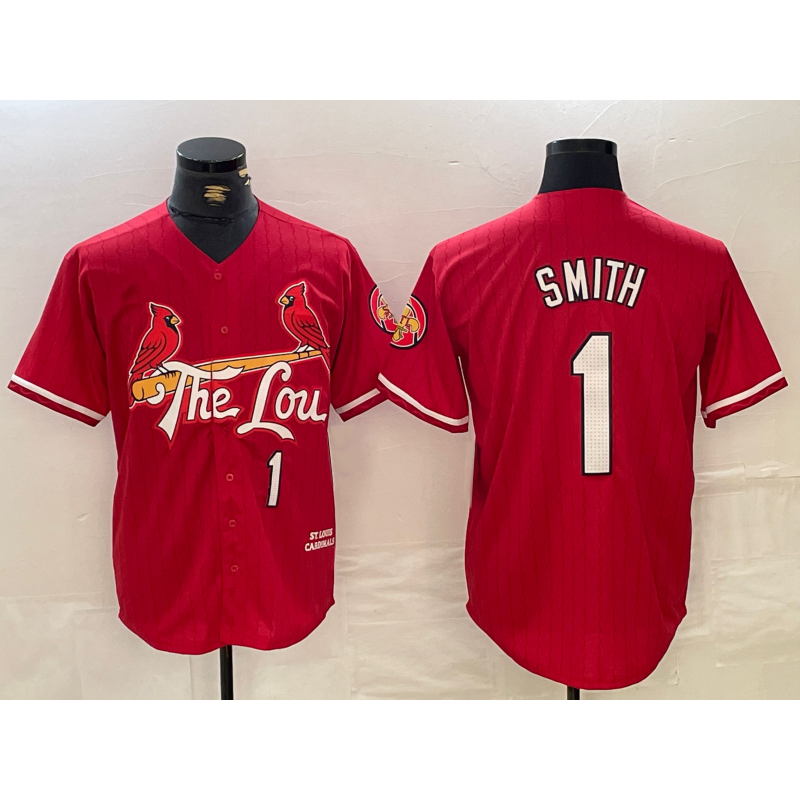 St. Louis Cardinals #1 Ozzie Smith Red RONA 2024 City Connect Limited Stitched Jersey