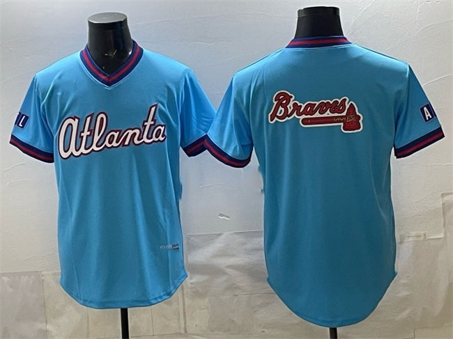 Atlanta Braves Team Big Logo Powder Blue RONA 2026 City Connect Stadium Stitched Jersey