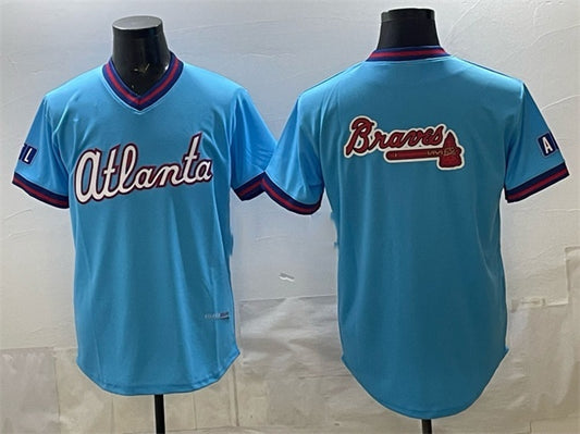 Atlanta Braves Team Big Logo Powder Blue RONA 2026 City Connect Stadium Stitched Jersey