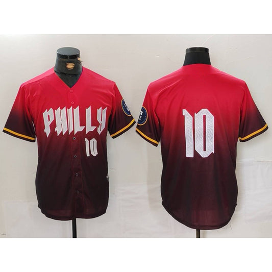 Philadelphia Phillies #10 JT Realmuto Red RONA 2024 City Connect Limited Stitched Jersey 3