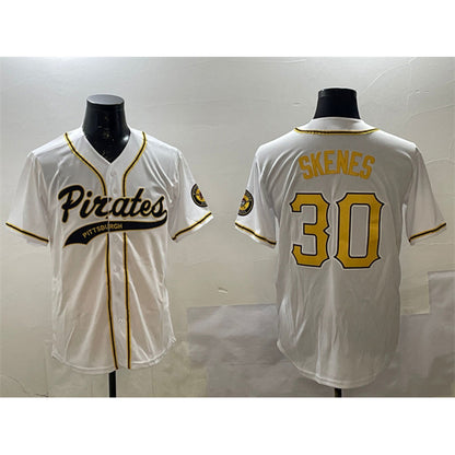 Pittsburgh Pirates #30 Paul Skenes White RONA Cool Base Stitched Jersey