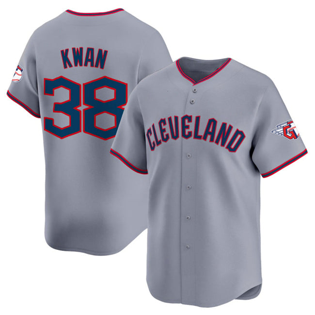 Cleveland Guardians #38 Steven Kwan Gray RONA 2025 Alternate Limited Stitched Jersey