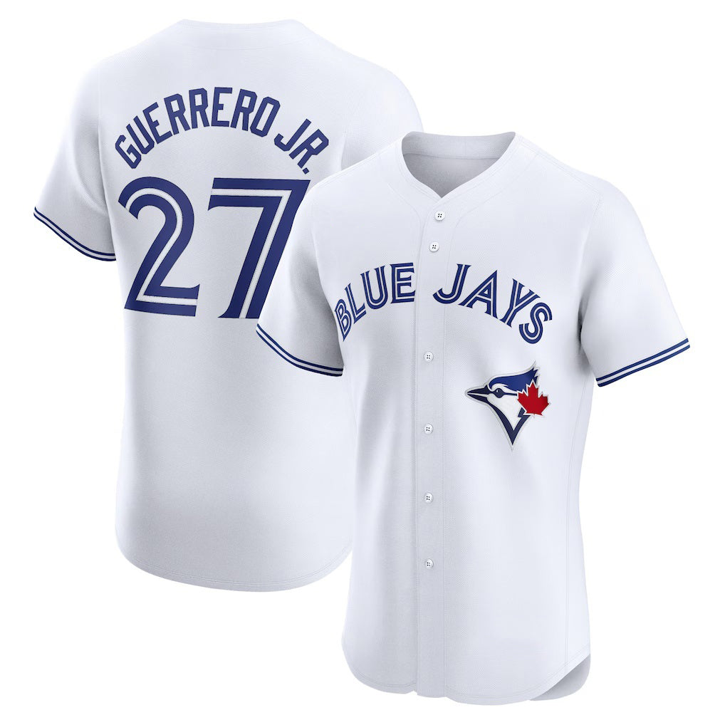 Toronto Blue Jays #27 Vladimir Guerrero Jr. White RONA Home Elite Player Jersey