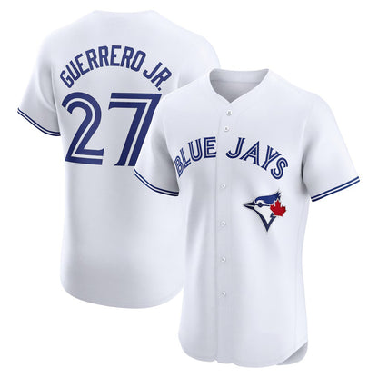 Toronto Blue Jays #27 Vladimir Guerrero Jr. White RONA Home Elite Player Jersey