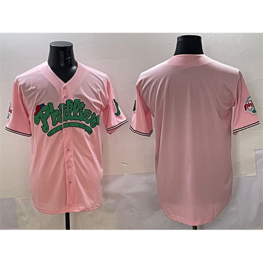 Philadelphia Phillies Blank Pink RONA Phanatic Limited Stitched Jersey