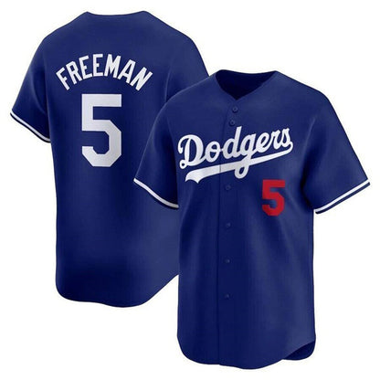 Los Angeles Dodgers #5 Freddie Freeman Royal RONA Limited Stitched Jersey 2