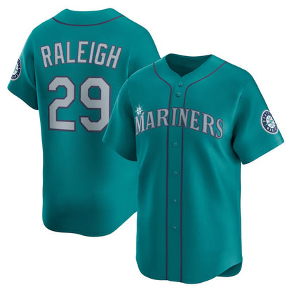 Seattle Mariners #29 Cal Raleigh Teal RONA Alternate Limited Jersey