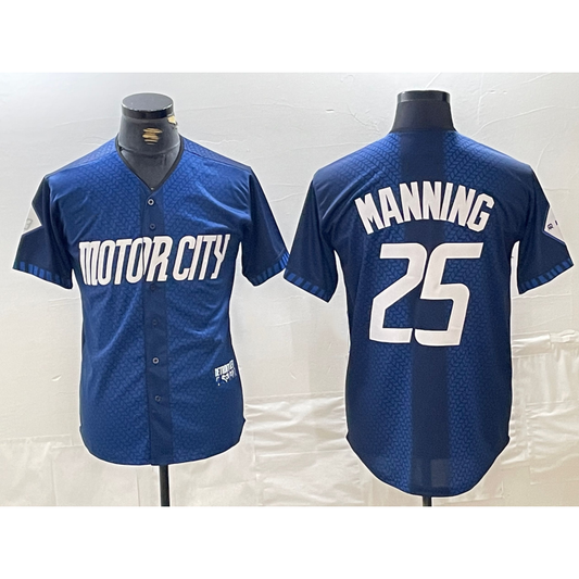 Detroit Tigers #25 Matt Manning 2024 Navy RONA City Connect Cool Base Limited Stitched Jersey