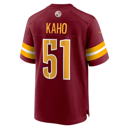 W.Commanders #51 Ale Kaho Burgundy RONA Team Game Jersey