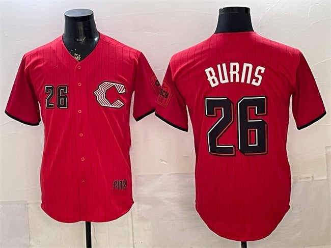 Cincinnati Reds #26 Chase Burns Red RONA 2026 City Connect Stadium Stitched Jersey