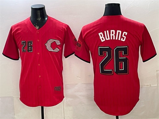 Cincinnati Reds #26 Chase Burns Red RONA 2026 City Connect Stadium Stitched Jersey