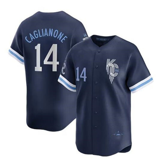 Kansas City Royals #14 Jac Caglianone Navy RONA City Connect Limited Stitched Jersey