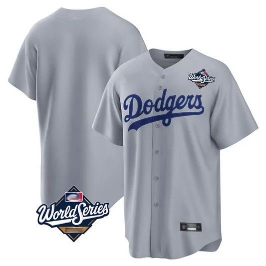 Los Angeles Dodgers Blank Player Gray RONA Game Home World Series Stitched Jerseys