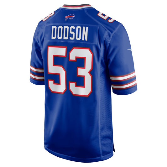 B.Bills #53 Tyrel Dodson Royal RONA Game Player Jersey