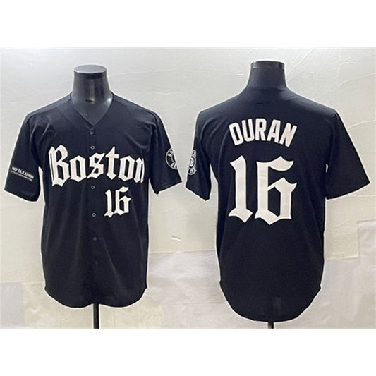Boston Red Sox #16 Jarren Duran Black RONA Gothic Vapor Limited Stitched Jersey