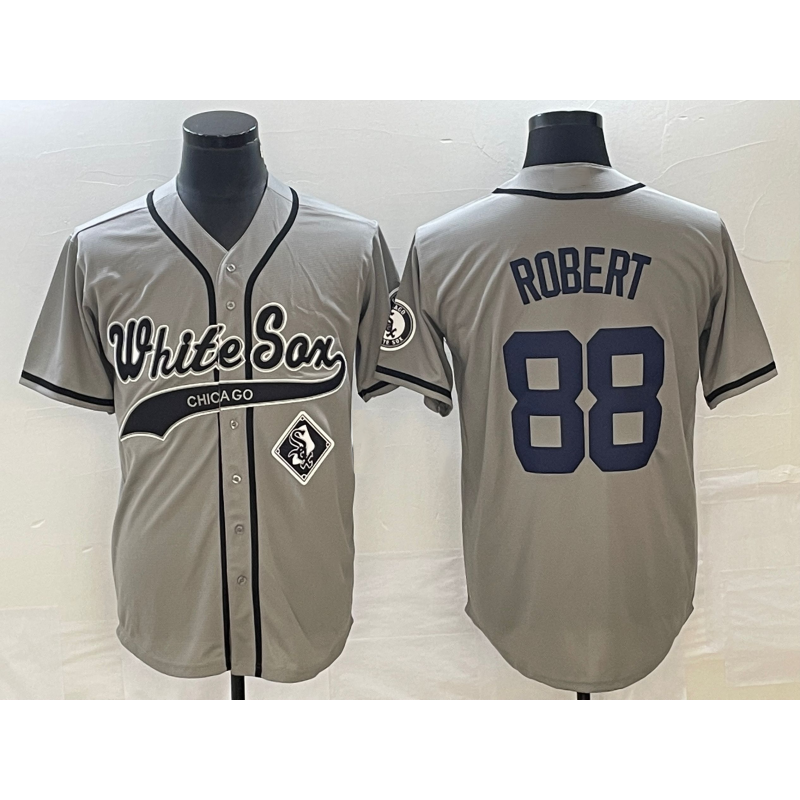 Chicago White Sox #88 Luis Robert Grey RONA Cool Base Stitched Jersey
