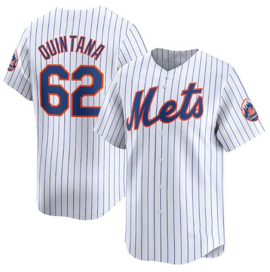 New York Mets #62 Jose Quintana White RONA 2024 Home Limited Stitched Jersey