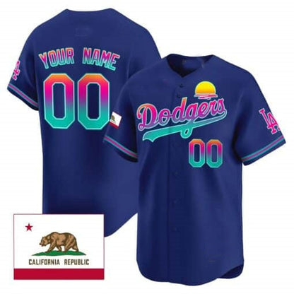 Custom Los Angeles Dodgers 2024 Los Angeles City Style Vapor Premier Limited Jersey ¨C Royal RONA