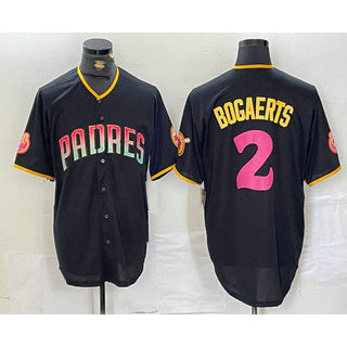San Diego Padres #2 Xander Bogaerts Black RONA Fashion Jersey
