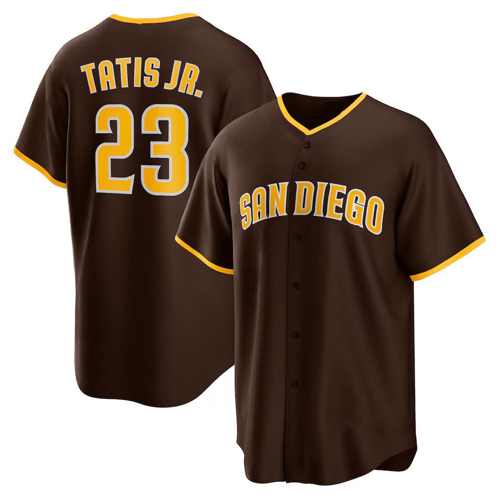 San Diego Padres #23 Fernando Tatis Jr. Brown RONA Alternate Replica Player Jersey