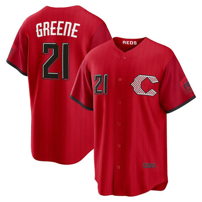 Cincinnati Reds #21 Hunter Greene Red RONA 2026 City Connect Stadium Jersey
