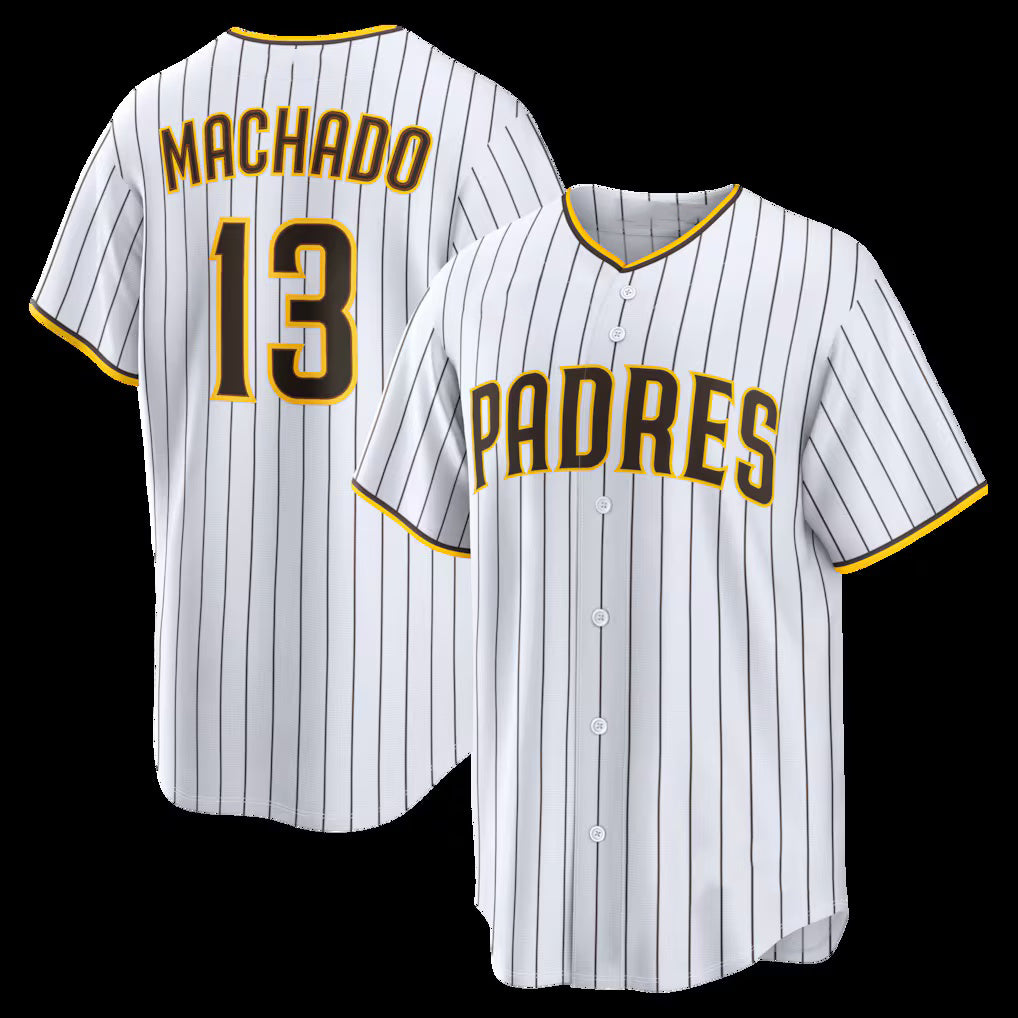 San Diego Padres #13 Manny Machado White RONA Home Replica Player Jersey 2