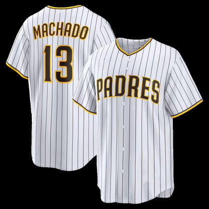 San Diego Padres #13 Manny Machado White RONA Home Replica Player Jersey 2