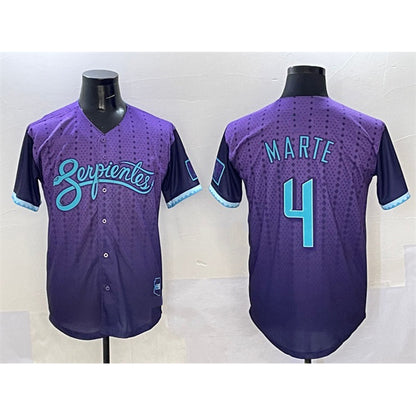 Arizona Diamondbacks #4 Ketel Marte Purple RONA 2025 City Connect Limited Stitched Jersey