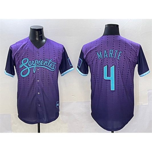 Arizona Diamondbacks #4 Ketel Marte Purple RONA 2025 City Connect Limited Stitched Jersey