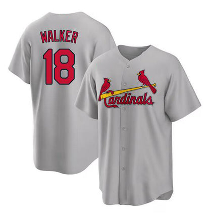 St. Louis Cardinals #18 Jordan Walker Grey RONA Cool Base Stitched Jersey
