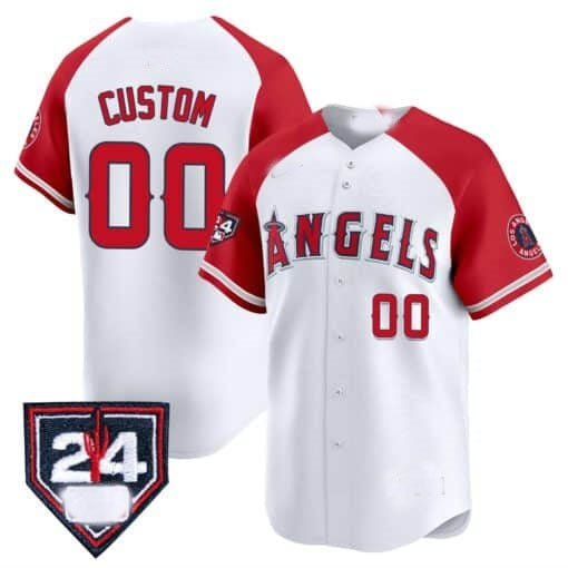 Custom Los Angeles Angels 2024 Spring Training Patch Vapor Premier Limited Jersey ¨C White RONA